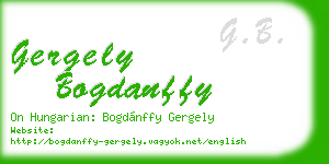 gergely bogdanffy business card